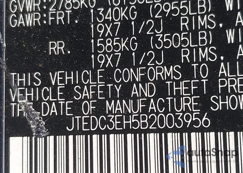 2011 Toyota Highlander Hybrid Limited V6 from USA, damaged, VIN JTEDC3EH5B2003956